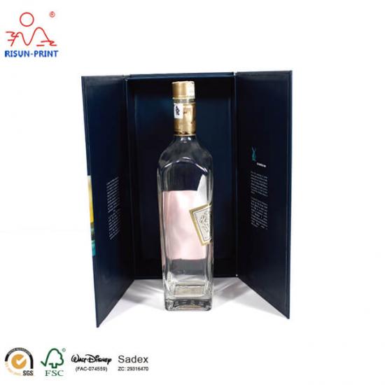 Deluxe Paper Liquor Spirits Packaging Bottle Wine Boxes