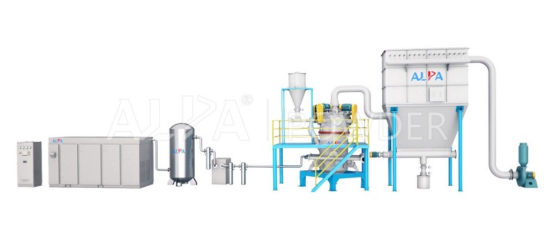 0516 Micron Powder Ultrafine Grinding Production Line Air Steam Jet Mill