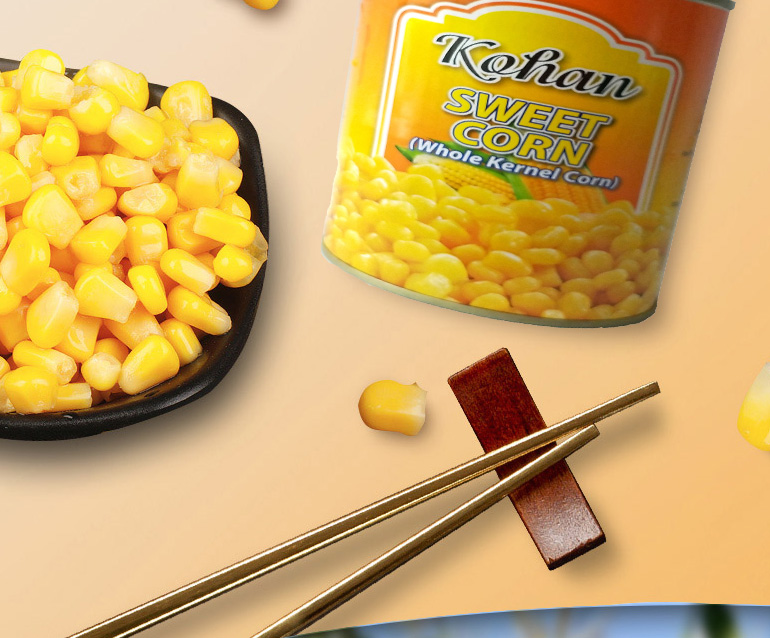 canned sweet corn with your private label