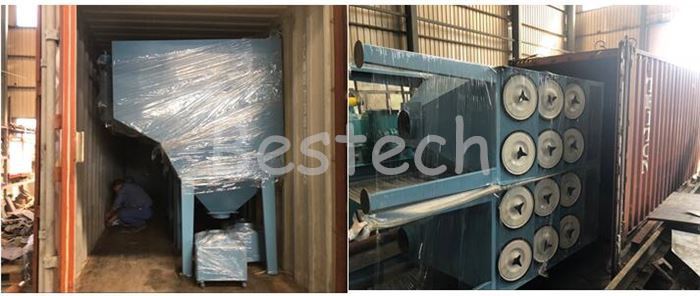 Cartridge filter dust collector for laser cutting fume