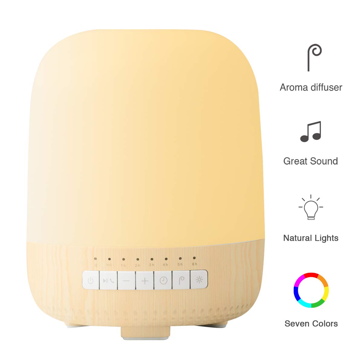 Aromatherapy Diffuser Bluetooth Speaker With LED Color Changing