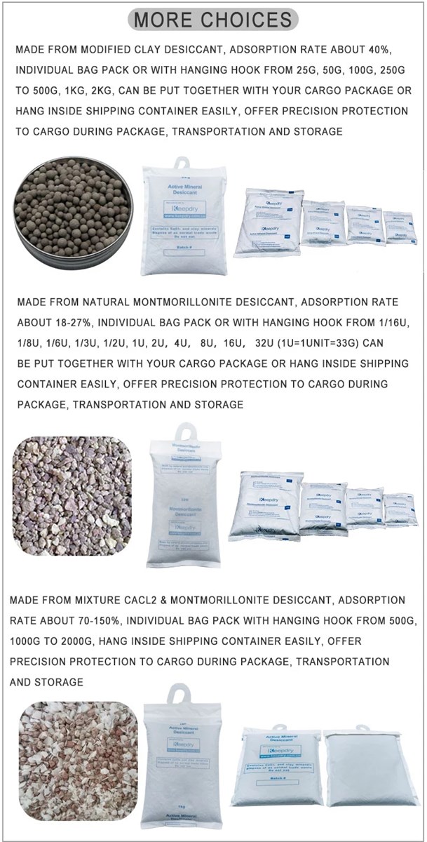 1Kg Double Layer Safety Use Calcium Chloride Container Desiccant