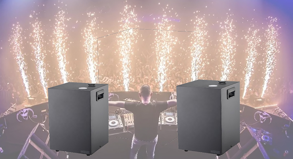 2020 Cold Spark Firework Machine DMX Remote Indoor Fountatin Fireworks for Wedding Christmas Party Stage use