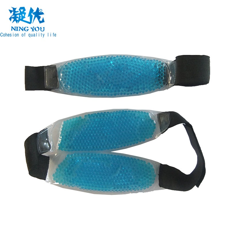 Microwavable Gel Beads Cheek Cold Hot Compress Wrap Chin Strap