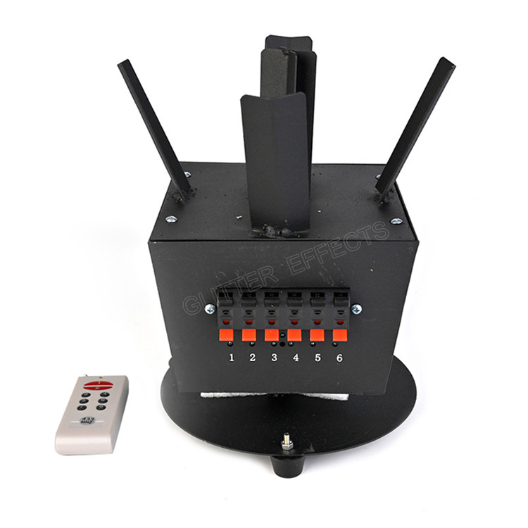 ELT06RY Wireless remote control rotating cold pyro wedding fire machine