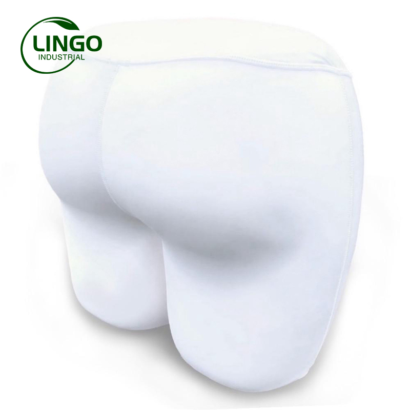 Latex luxury ergonomically designed throw pillows in a shape of bum