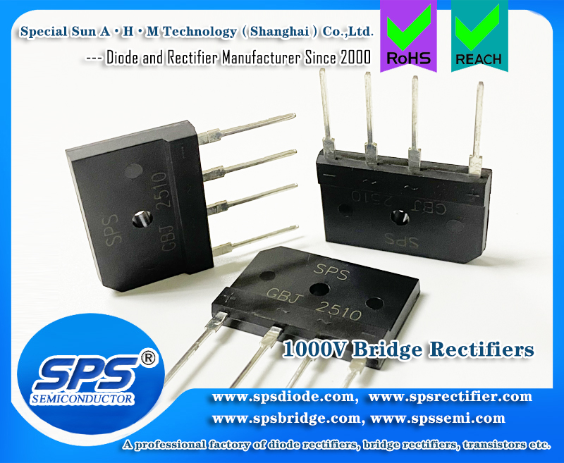 SPS 25A Glass Passivated Bridge Rectifiers Through Hole GBJ25005GBJ2510