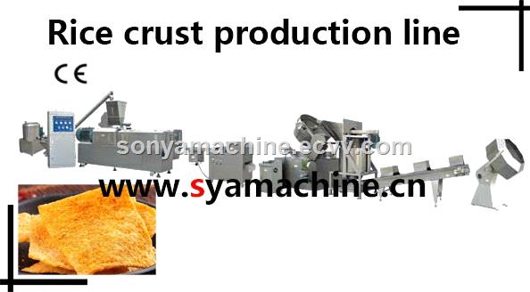 Rice crust production linepuff food machine3D puff food machinetriangle slice puffed food