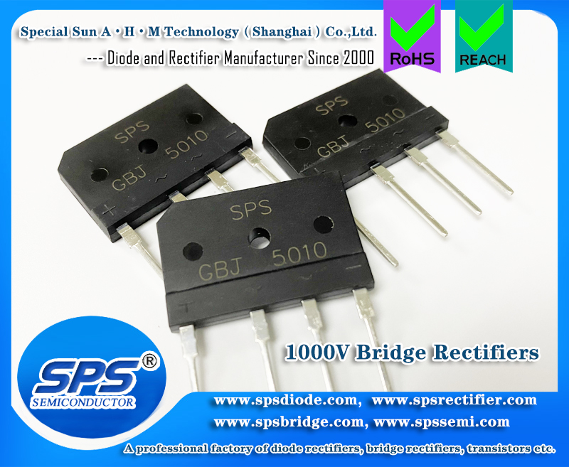 SPS 50A 1000V Glass Passivated Bridge Rectifiers Through Hole GBJ5010 in Induction Cooker