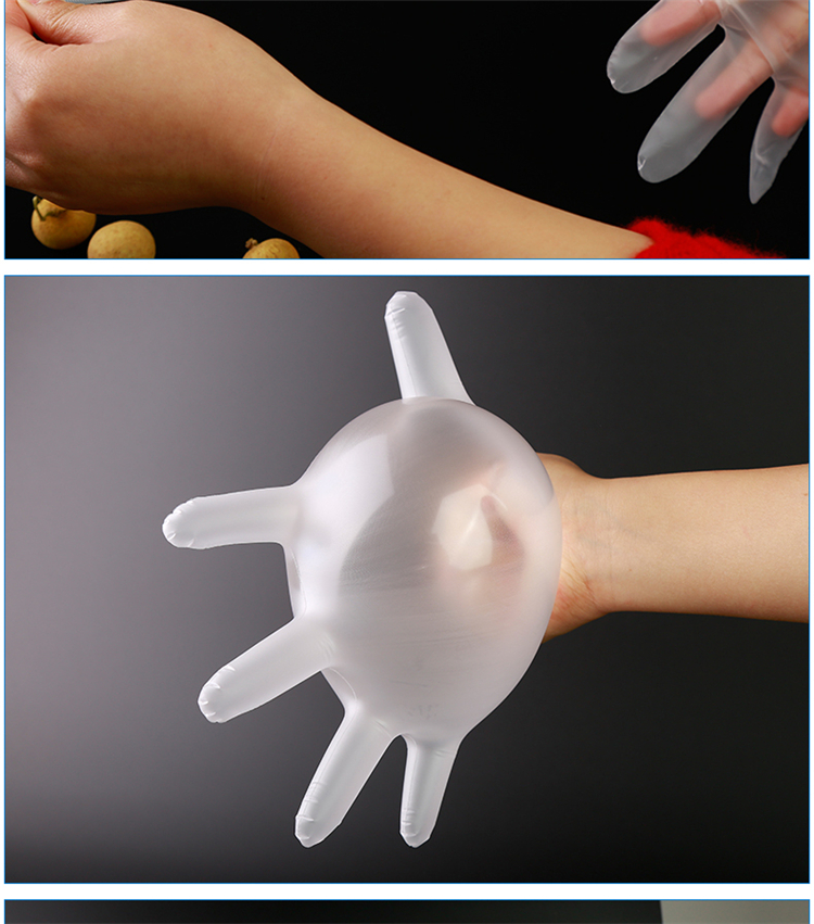 Medium Plastic Gloves Disposable Tpe Plastic Glove