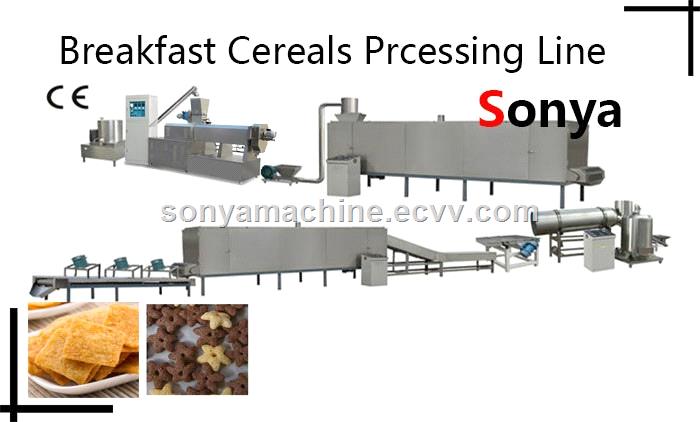 breakfast cereals processing lineCereal breakfast production linePuffed grains