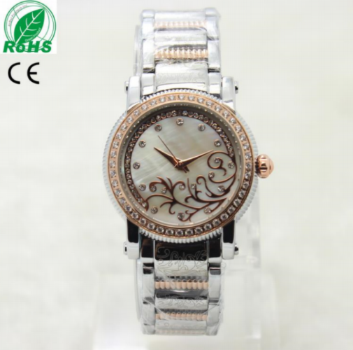 Wholesale Fashion Women Rhinestone Crystal Lady Stainless Steel Analog Quartz Wrist Watch