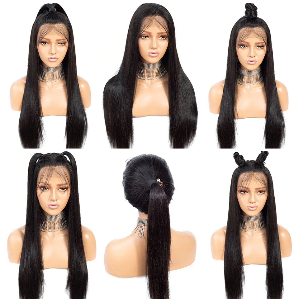 9A Garde 13x4 Lace Front Human Hair Wigs Pre Plucked Brazilian Straight Virgin Hair Lace Frontal Wig For Black Women