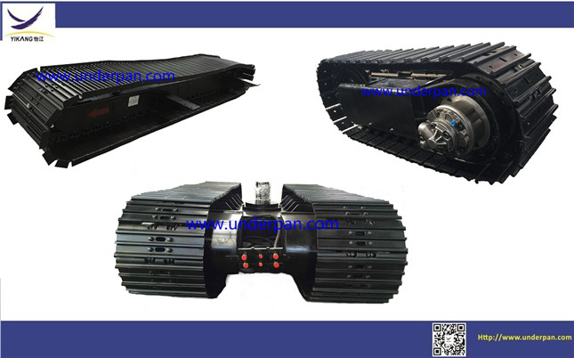 crawler track undercarriage for tracked crusher