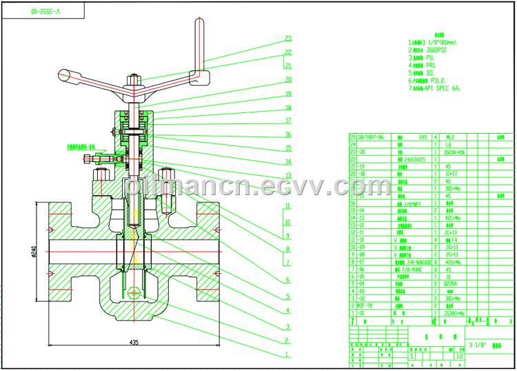 API 6A Wellhead Equipment 200015000psi Mud Expanding Gate valve for Kill Manifold Choke Manifold