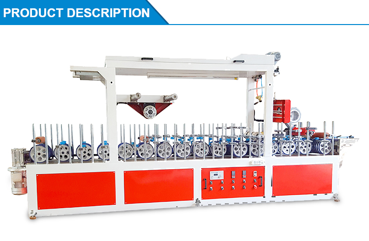 wood laminating profile wrapping machine for PVC pur