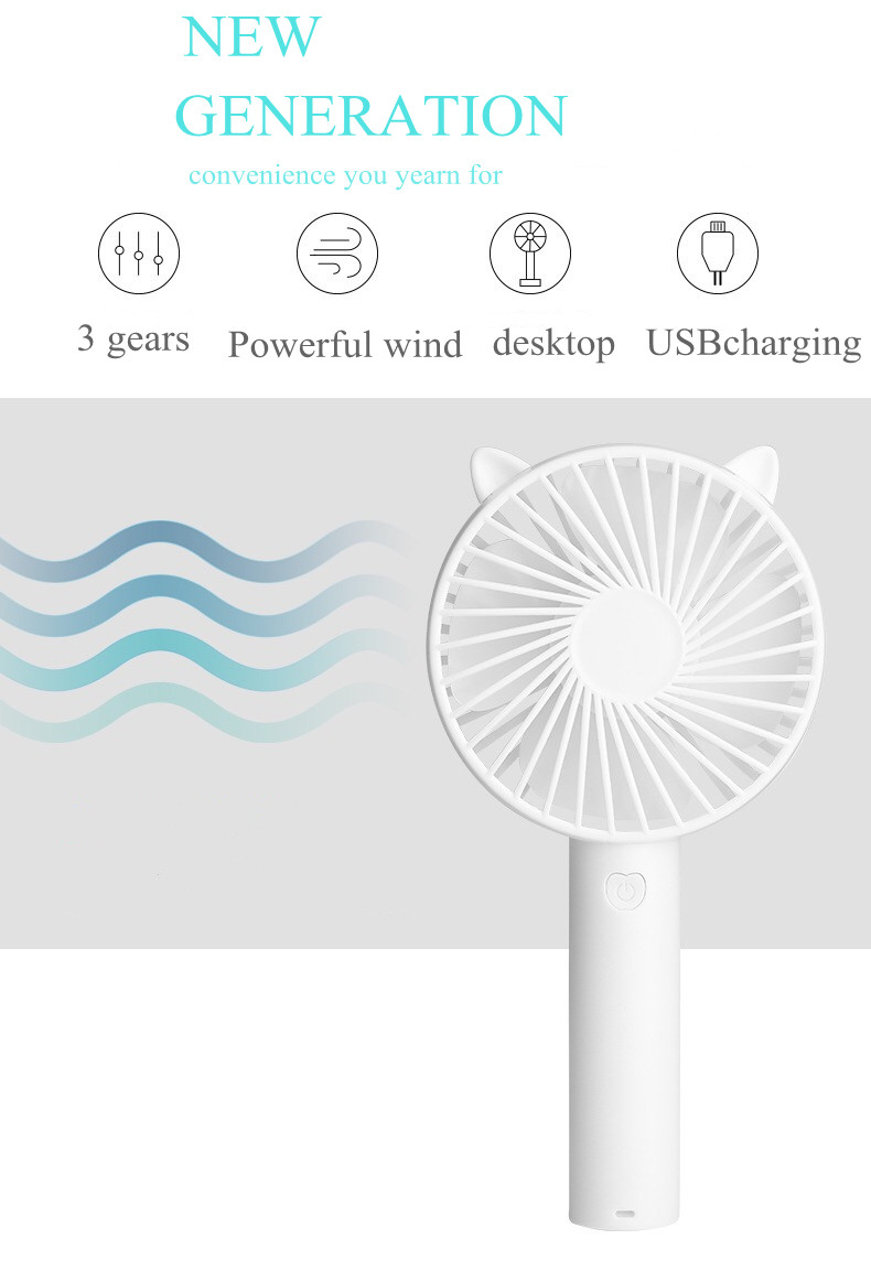 2021 Hot Selling Battery Charging Cooling USB Portable Electric Hand Rechargeable Mini Fans