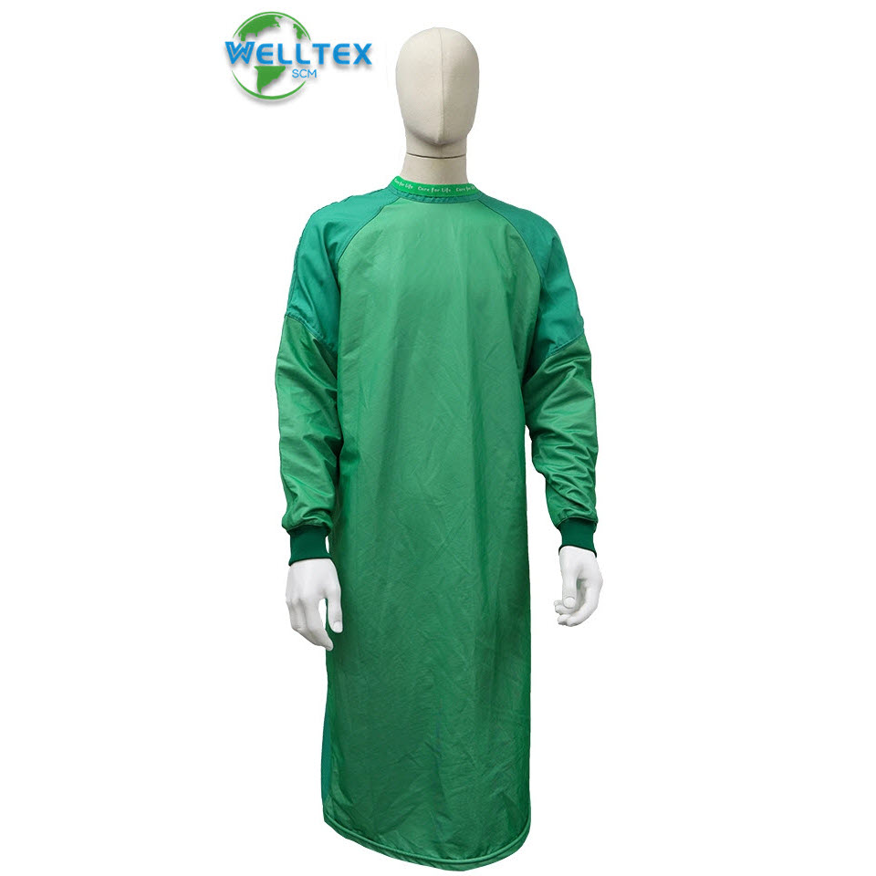 Bloodproof AntiStatic Washable Reusable Surgical Gown AAMI PB70 level 4 washable gowns