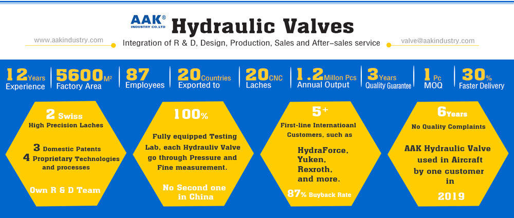 AAK relief valve has no pressure loss saving VIP customer for a Spanish client