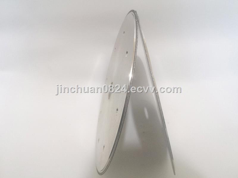 Electroplated CBN saw blades for processing automobile engine valves