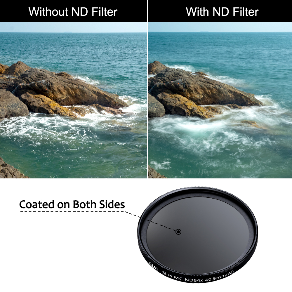 GiAi MC 405mm Camera ND filter 6stop Neutral density filter ND64 filter