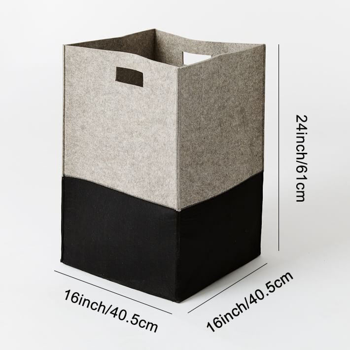 Environmentfriendly material can be folded custom polyester felt storage basket