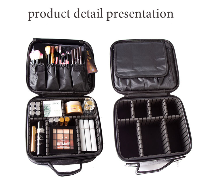 Female Brand Profession Makeup Case Fashion Beautician Cosmetics Organizer Storage Box Nail Tool Suitcase for Women Make