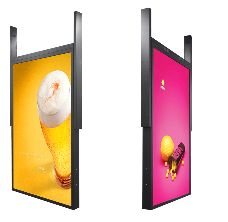 32434955inch semioutdoor digital signage kiosk doublesided window advertising machine