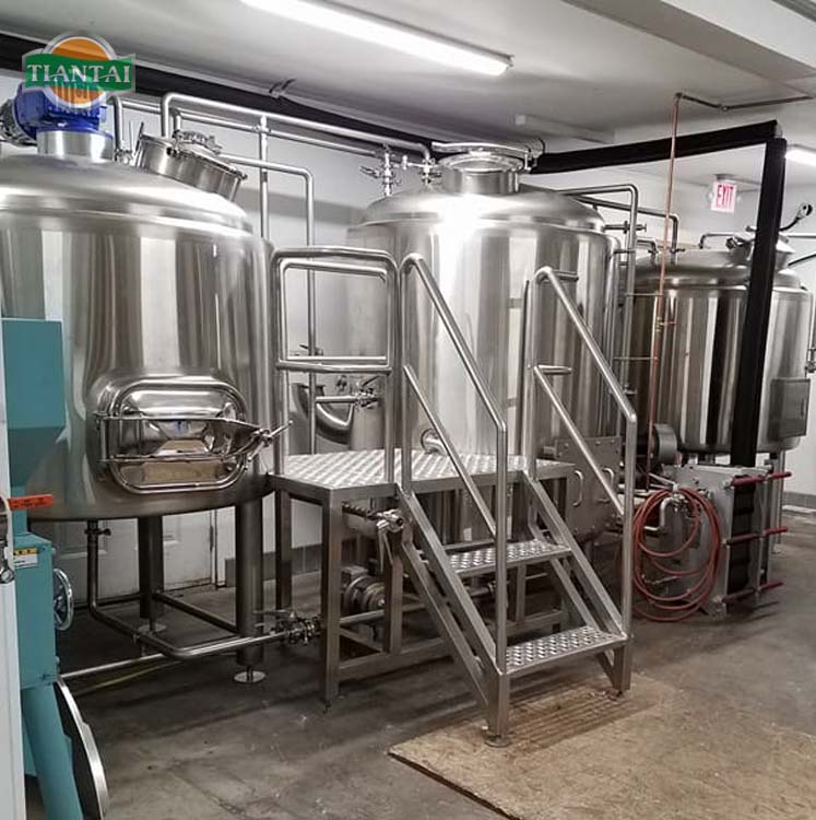 1000L stainless steel two vessel beer brewery plant