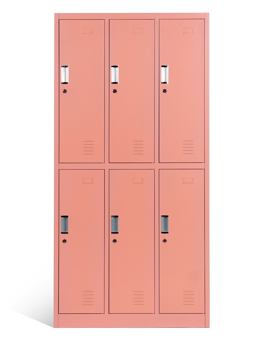 Classic Design 6 compartment metal locker for school