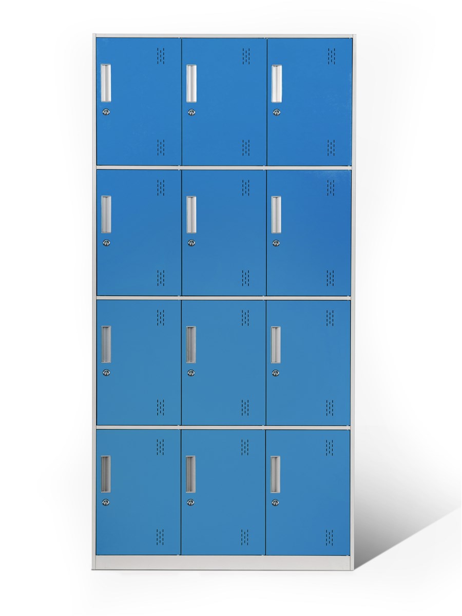 Easy Assembled 12 Door Steel Locker Locker Office