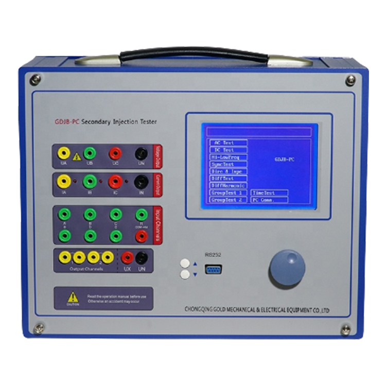 High Accuracy Secondary Current Injection Intelligent Testing InstrumentPower System Protection Relay Tester