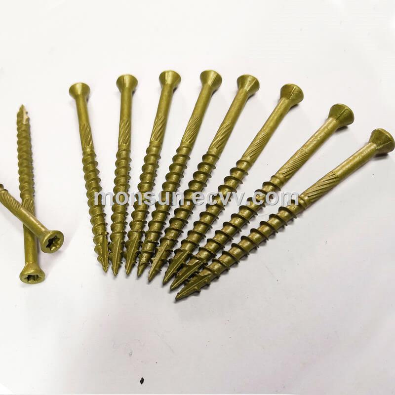 Screw With Nibs cutting Knurling Zinc Selfdrilling screw countersunk head bugle head