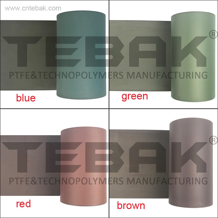 PTFE sheet Abrasion resistant Green Blue Turcite B Guide soft belt for CNC machine