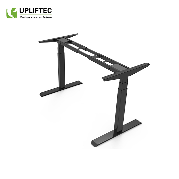 Dual Motors Three Sections 6201270mm Electric Height Adjustable Sit Standing up Desk