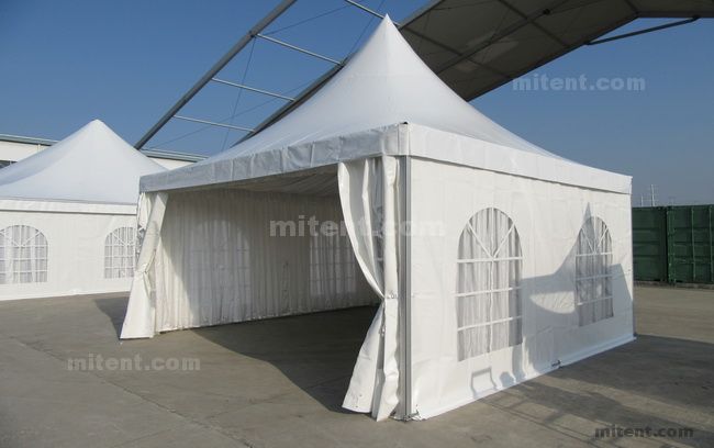 5x5m High Peak Pagoda Wedding Event Tent with Curtains