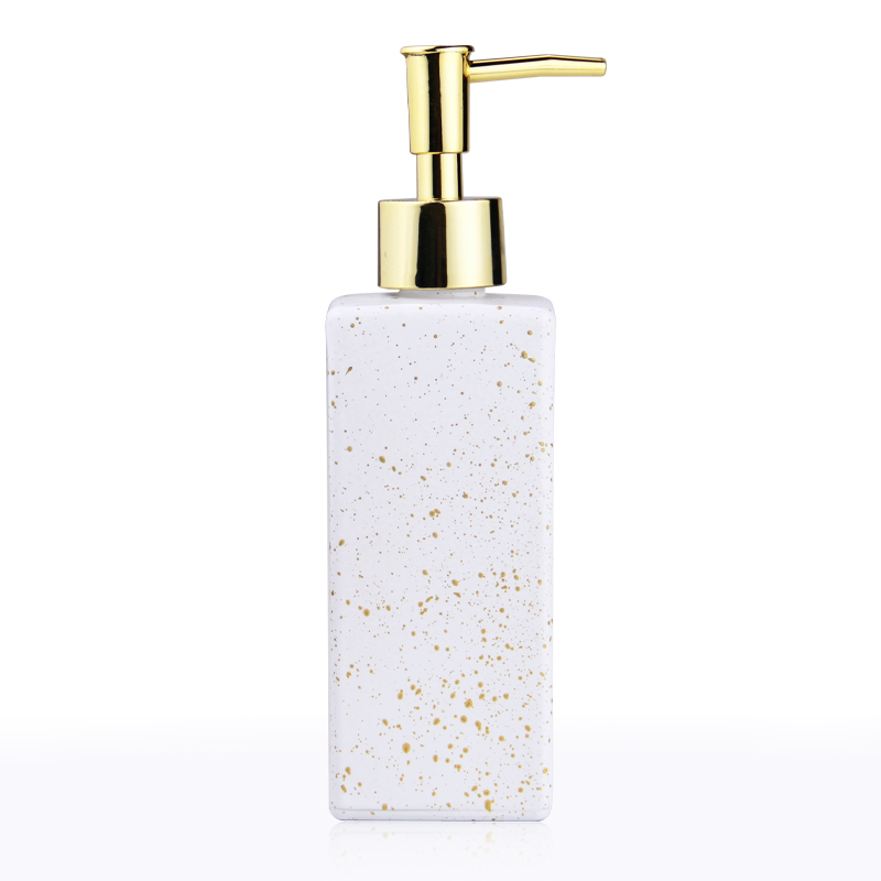 New Design Customized 350ml 500ml Glass Pump Bottle For Liquid Soap Shampoo Hair Conditioner