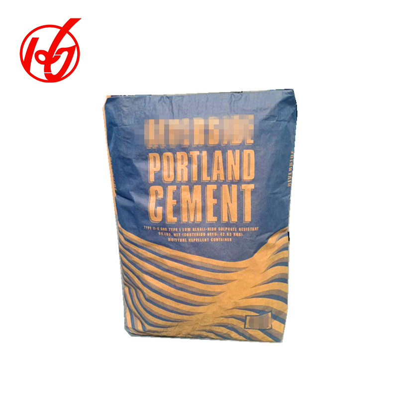 Customized 25kg 50kg multiwall brown kraft paper cement bag