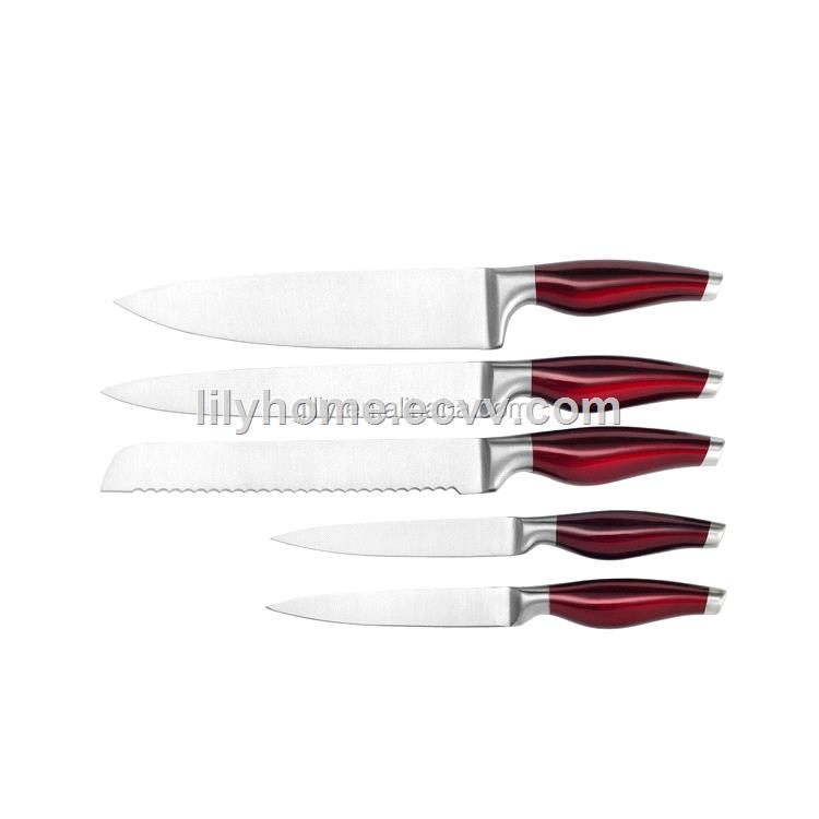 Japanese Professional Sushi Santoku Cleaver Chef Knife Swiss Steak Paring Knives Set