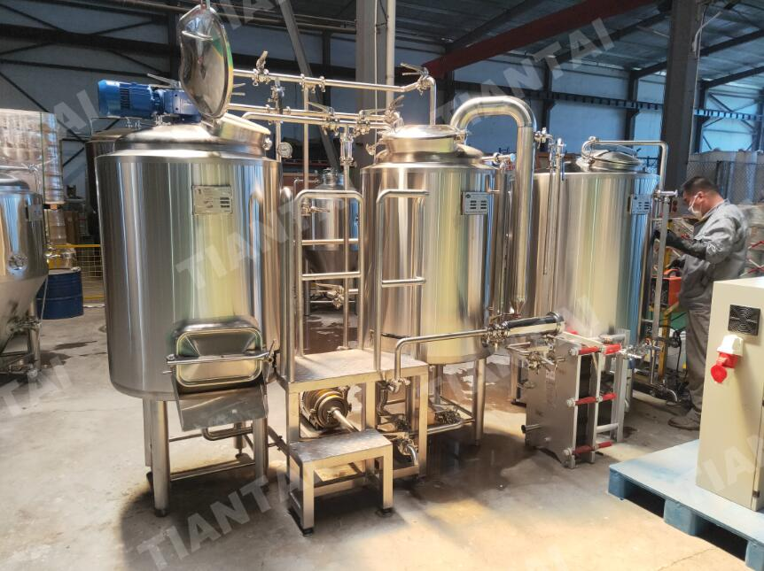 200L 2hl Electric heated 2 vessel small mini beer brewery equipment with CE ISO certificate