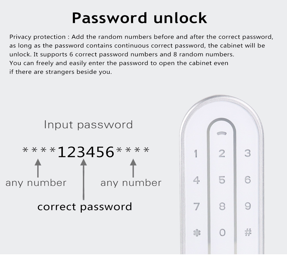 KERONG Smart Keyless Electronic Password Cabinet Latch Digital Combination Combi Cam Lock for Files