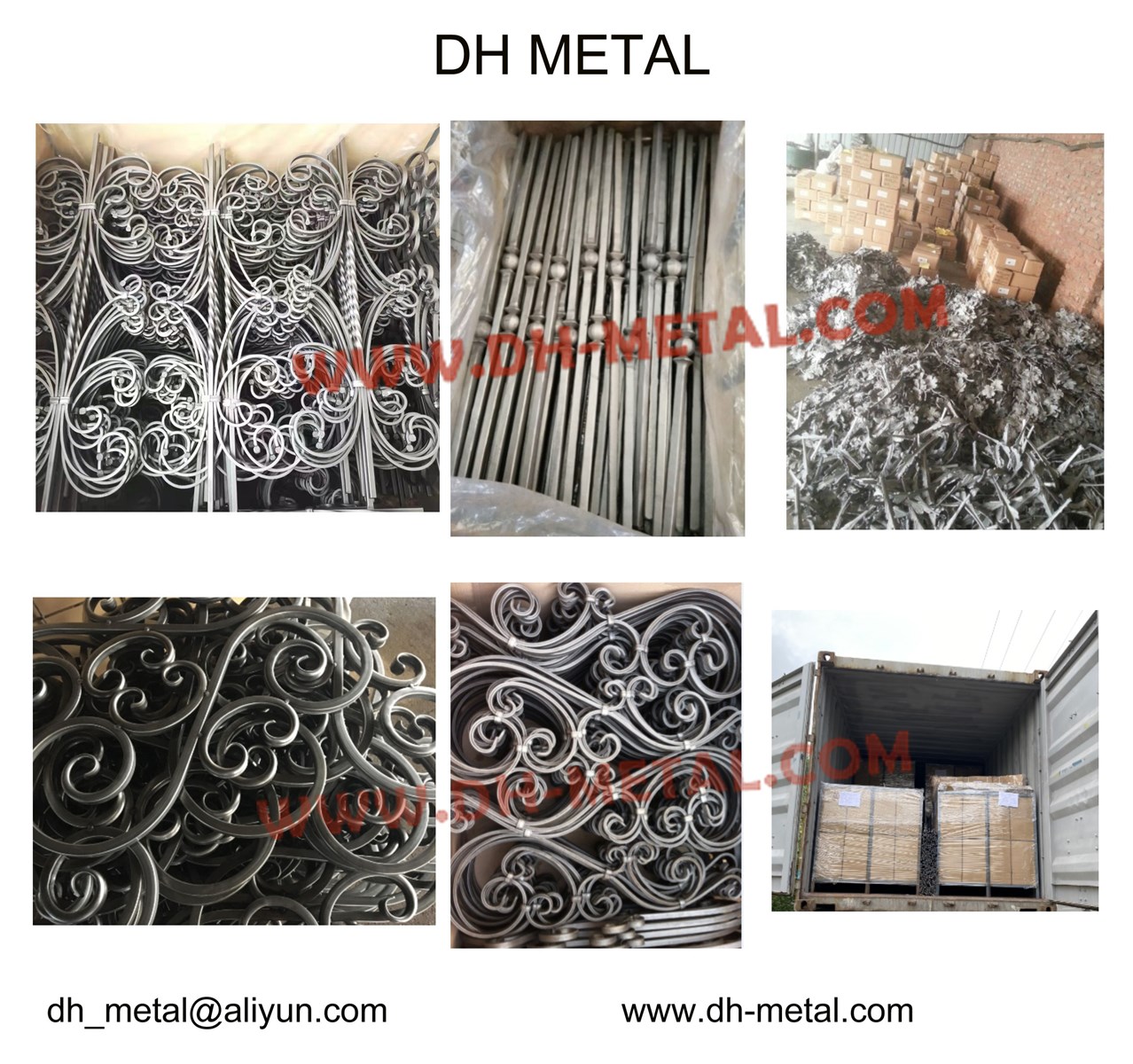 Wrought Iron Gate Rosette Flower Components Fence