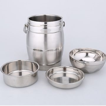 3 Tier Stainless Steel Thermal Compartment LunchSnack Box