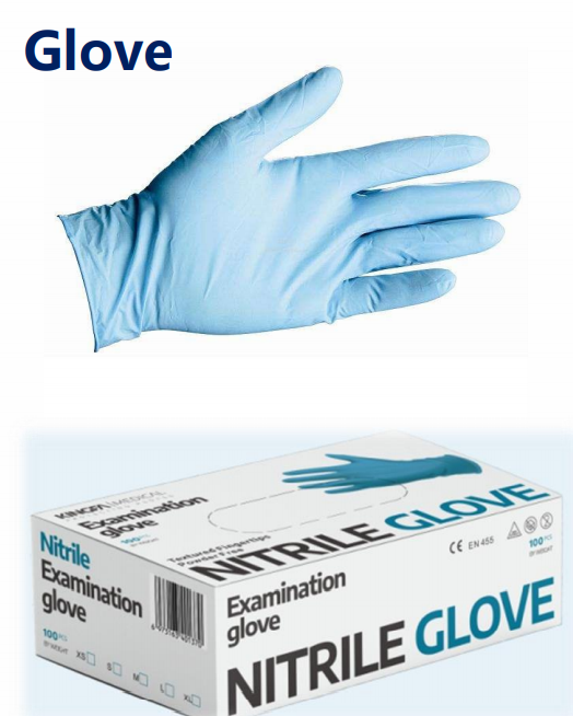 Disposable multifunctional medical blue nitrile powder free CE FDA 510k