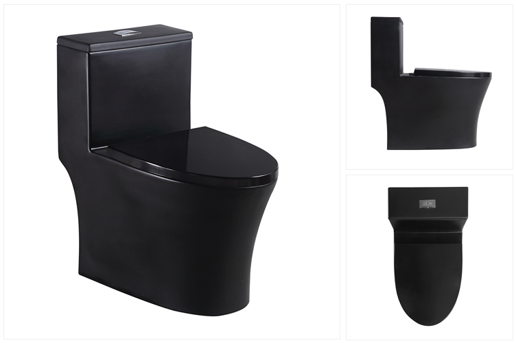 New design italian style color one piece toilet bowl for home or hotel bathroom
