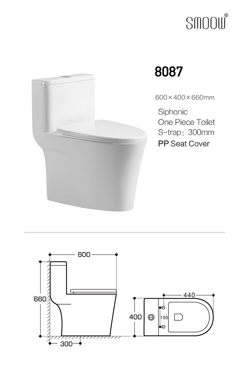 Chaozhou factory direct supply most popular classic design style siphon one piece toilet