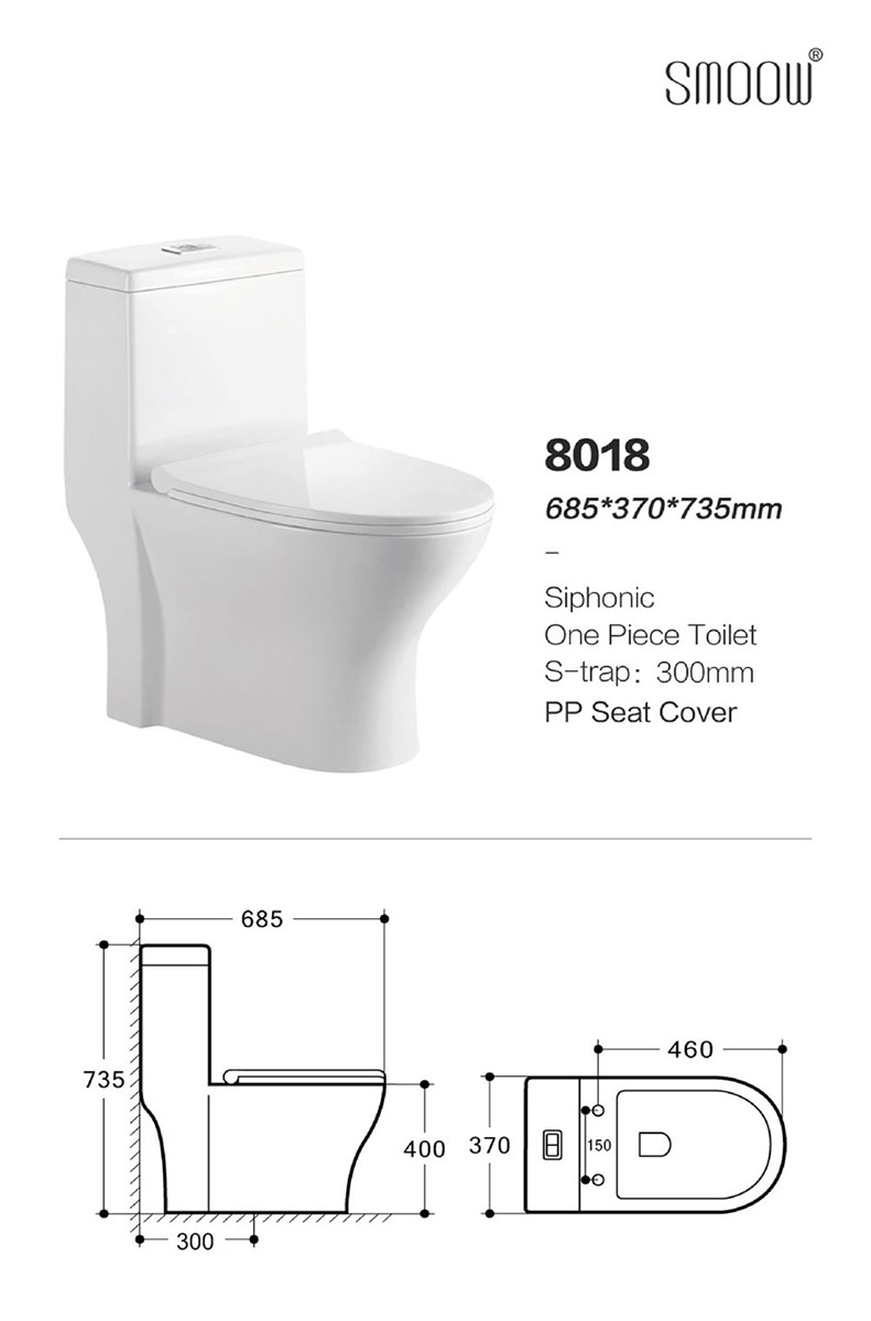 Water saving Siphonic comode toilet for Western Modern hotel Lavatory