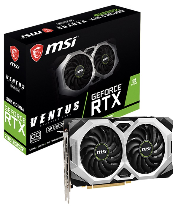 Fast Delivery Wholesale New MSI NVIDIA GeForce RTX 2060 SUPER 8G GP OC with GDDR6X 256bit Memory Support Ray Tracing NV
