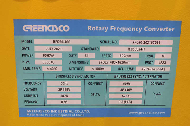 Frequency converterMotor Generator rotary frequency converterAC frequency converter50HZ400HZ