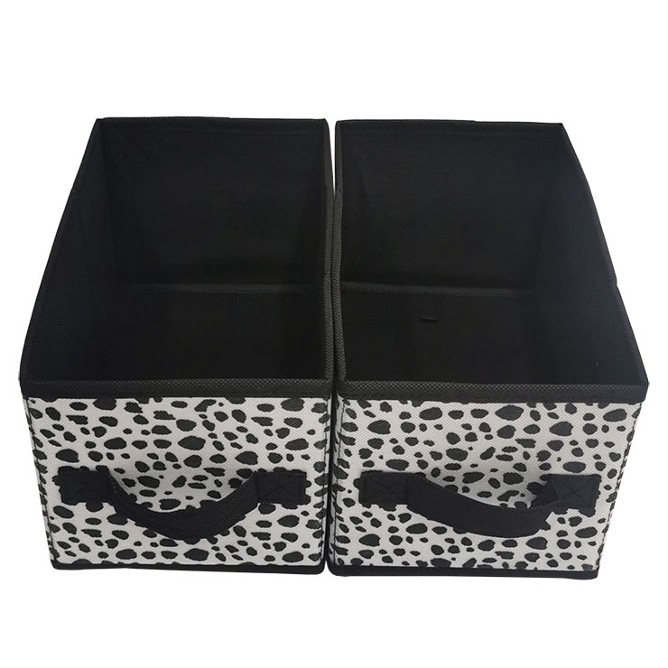 Manufacture set of 2 foldable fabric home storage organization cloth storage drawer box
